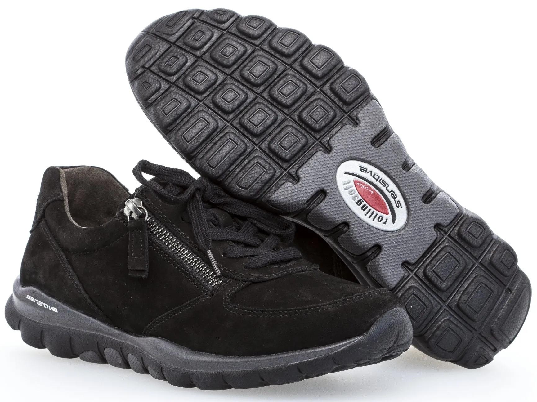 '06.968.47' women's walking rolling sneaker - Black