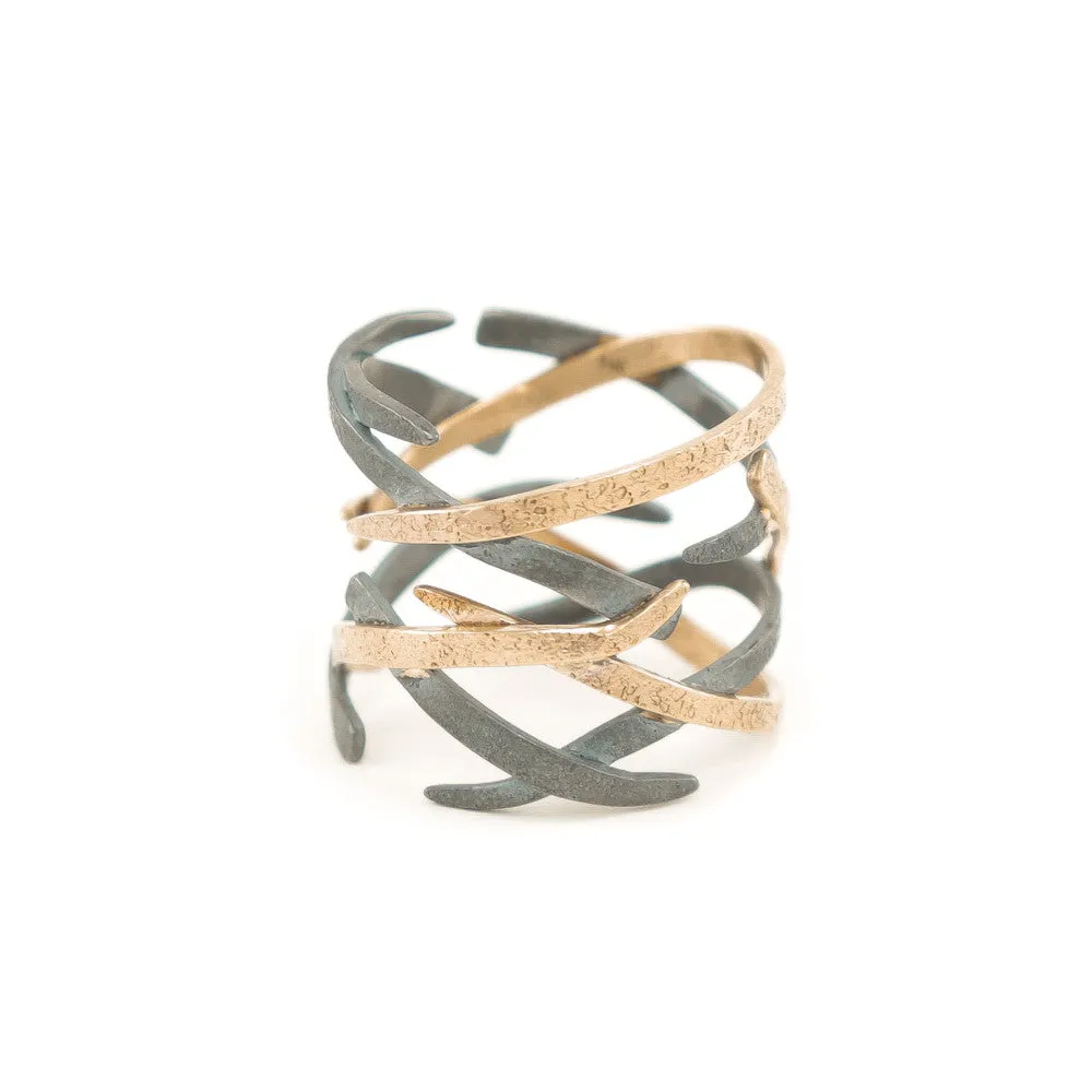 14K Gold Woven Ring