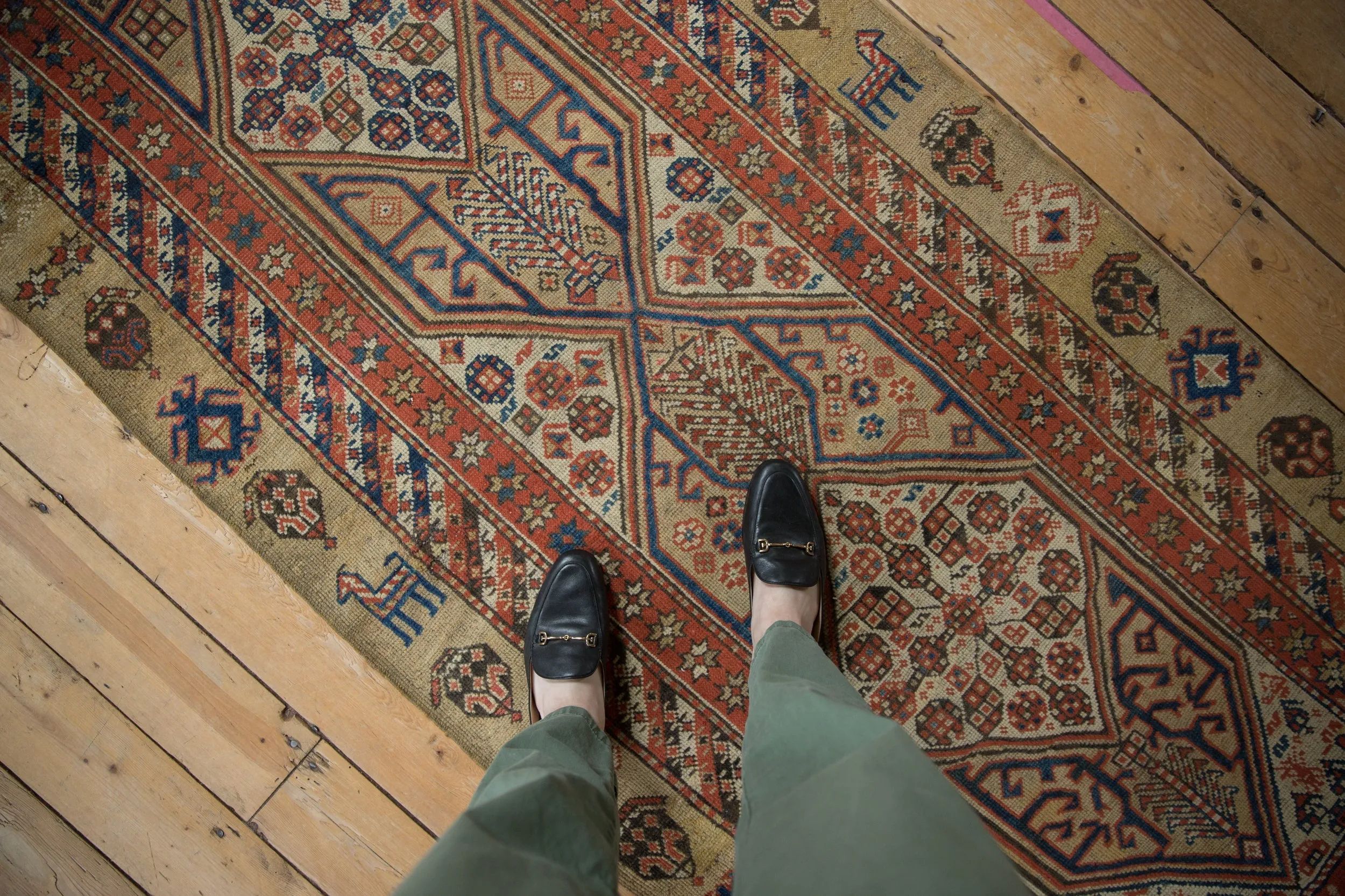 3.5x9.5 Antique Serab Rug Runner