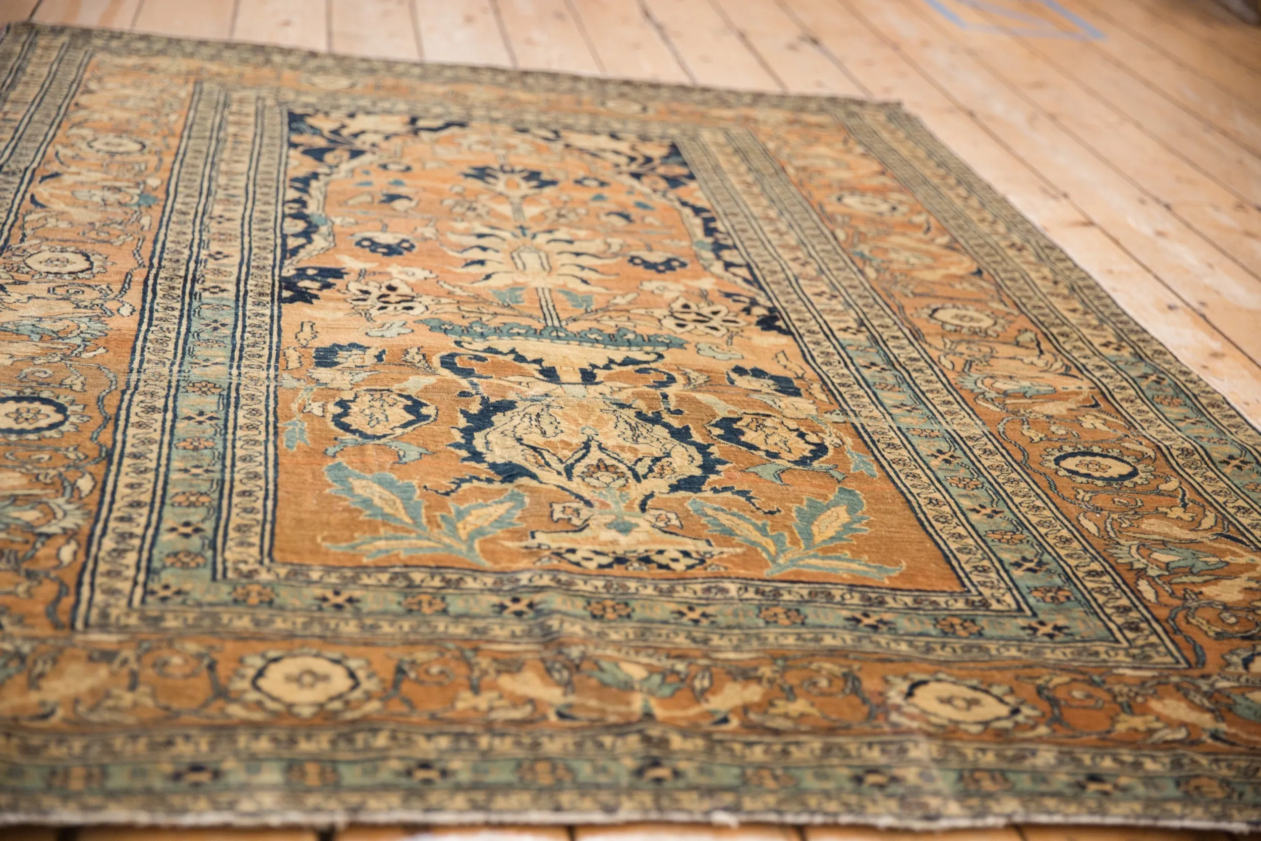 4.5x6 Antique Fine Tabriz Rug