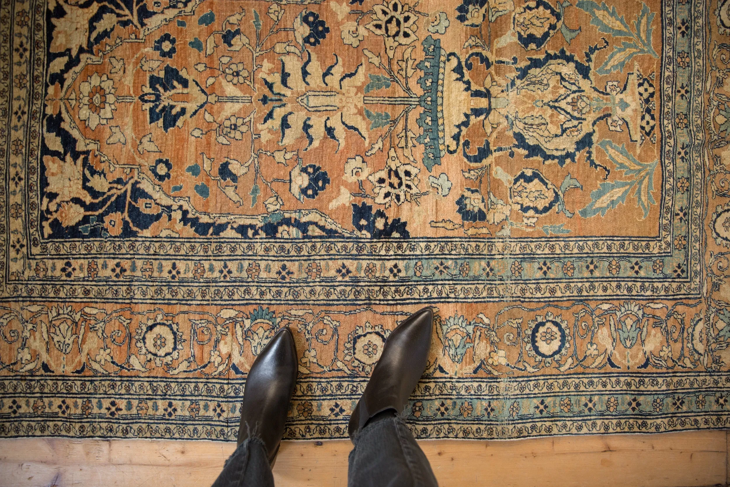 4.5x6 Antique Fine Tabriz Rug