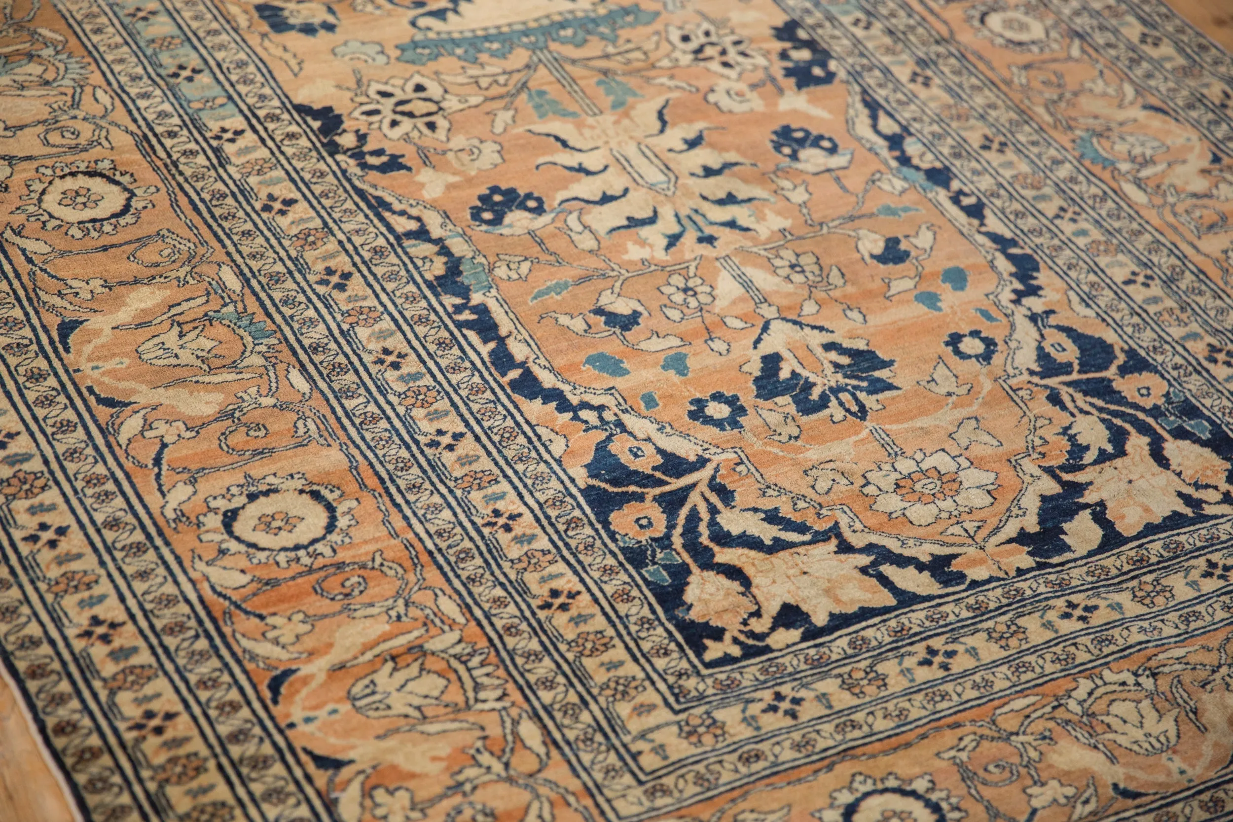 4.5x6 Antique Fine Tabriz Rug