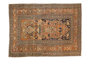 4.5x6 Antique Fine Tabriz Rug