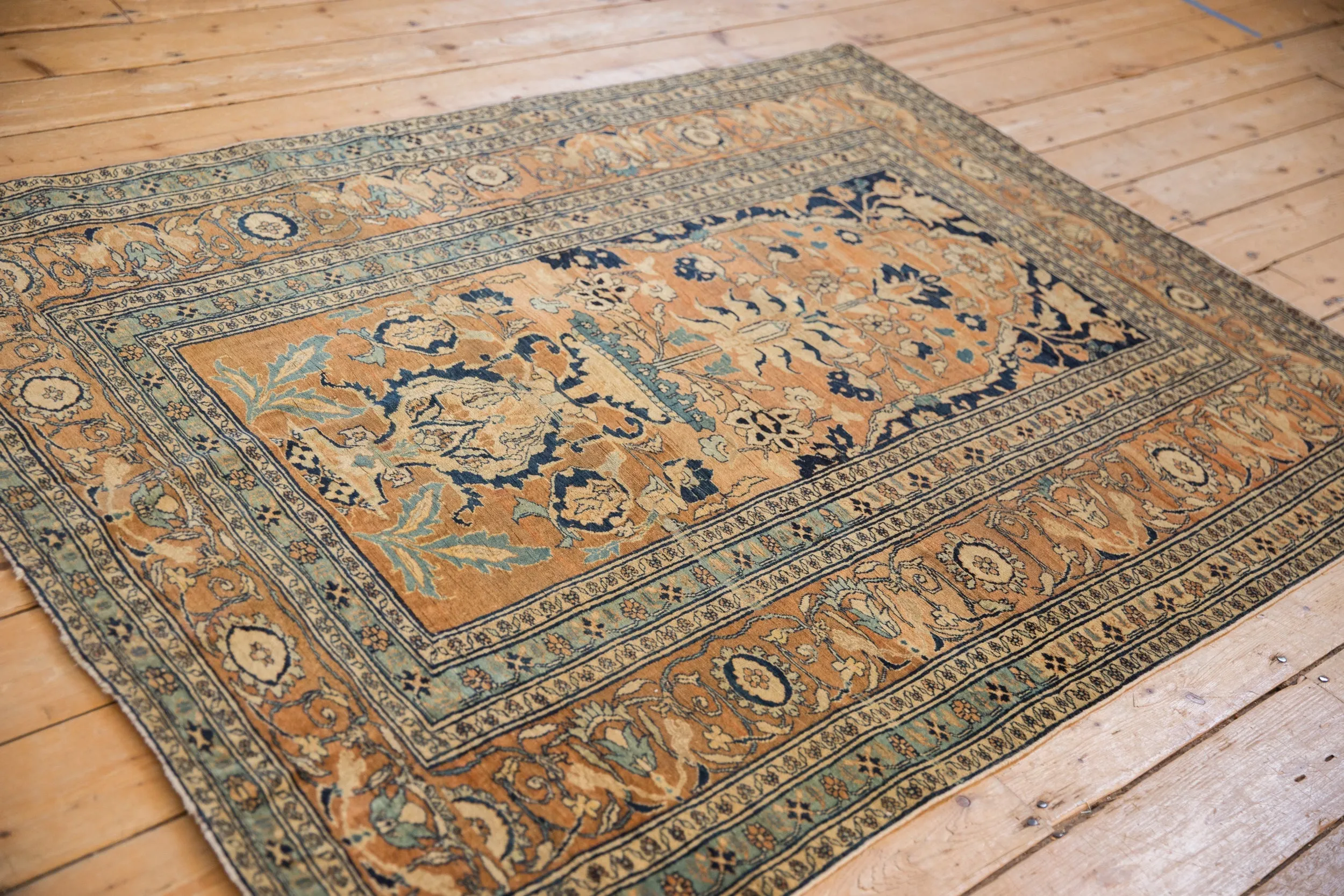 4.5x6 Antique Fine Tabriz Rug