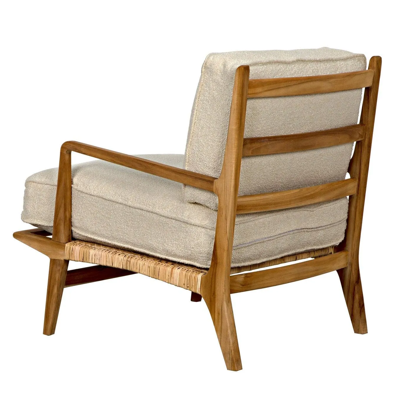 Allister Chair, White US Made Cushions