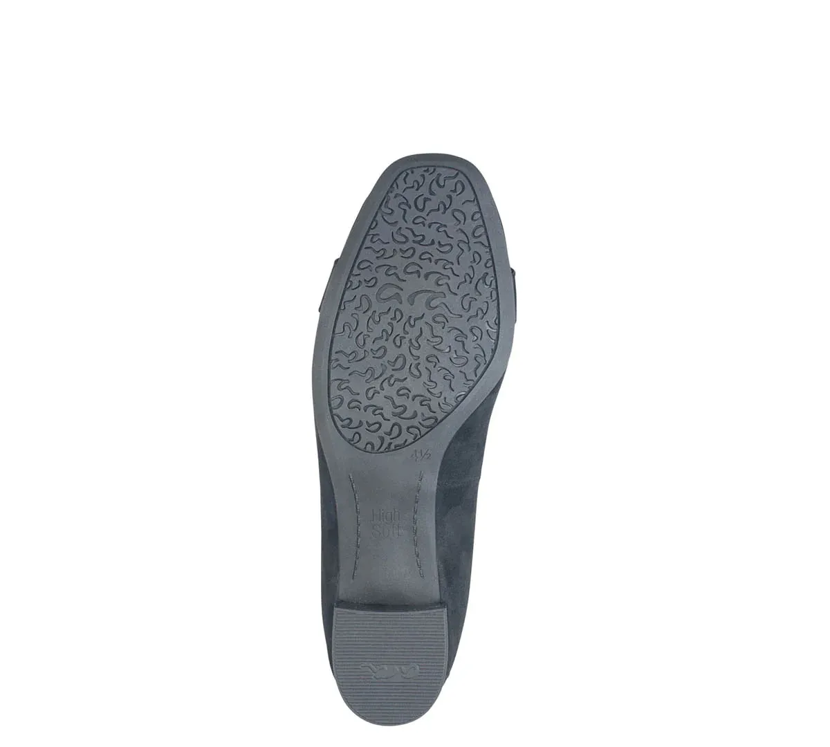 ARA GALLANT BLACK SUEDE PUMP WITH CHAIN LINK