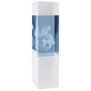 Arctic Blast Football Crystal Award - 190mm Height - With Personalised Plate