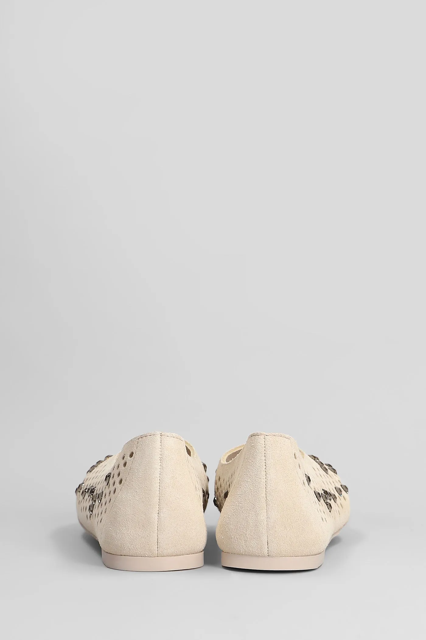 Ariane Ballet flats in rose-pink suede