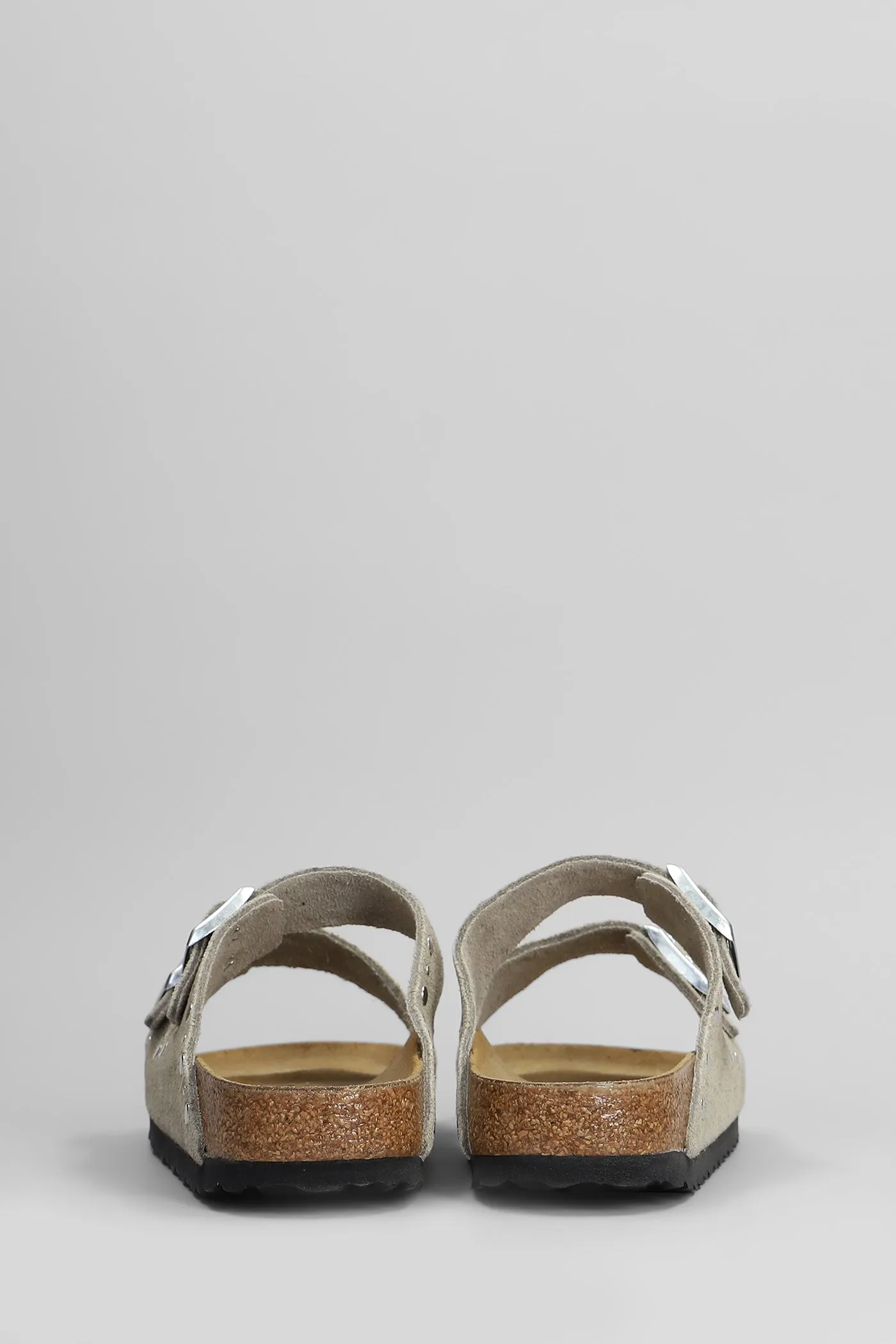Arizona Flats in taupe suede