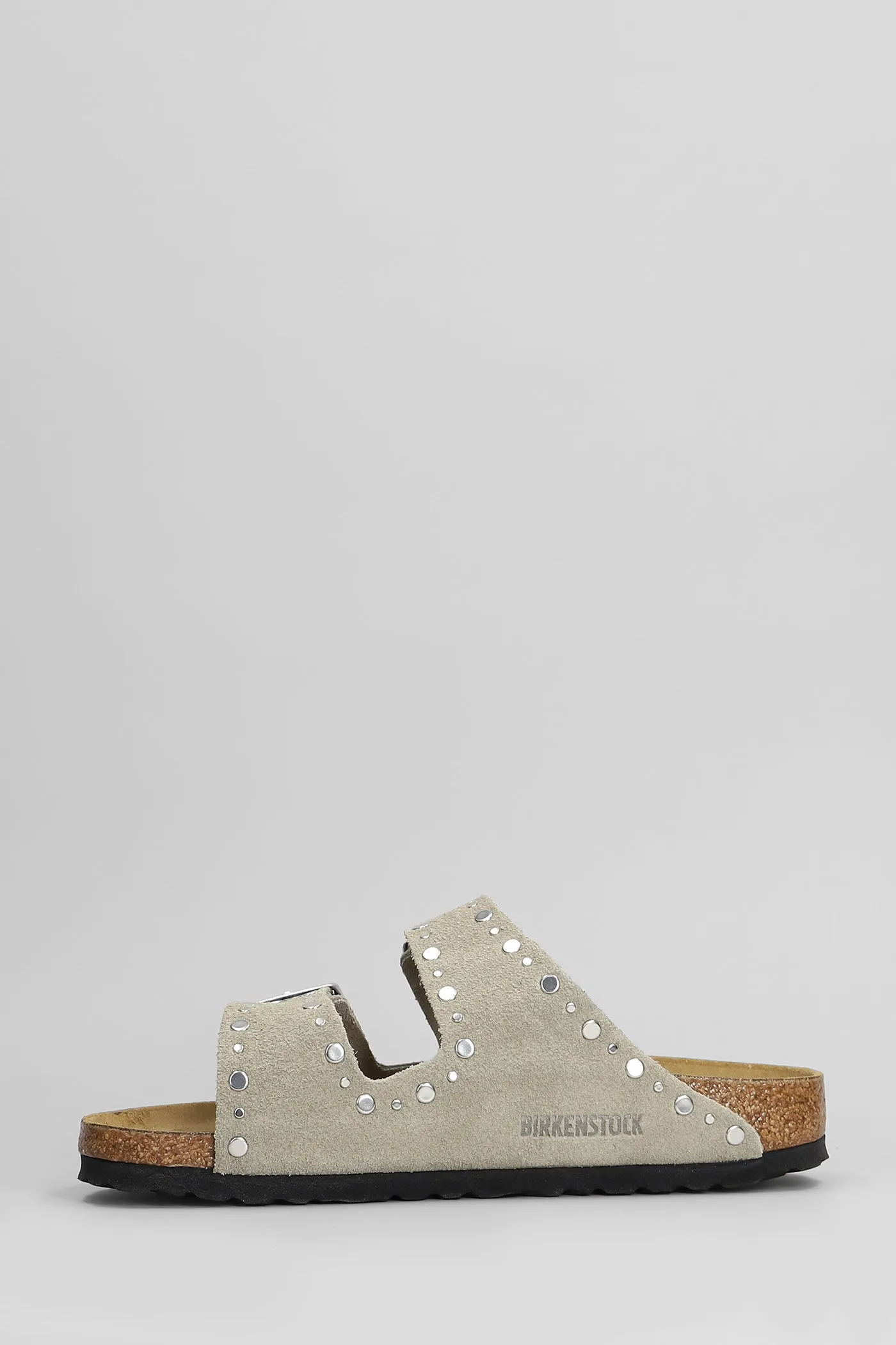 Arizona Flats in taupe suede