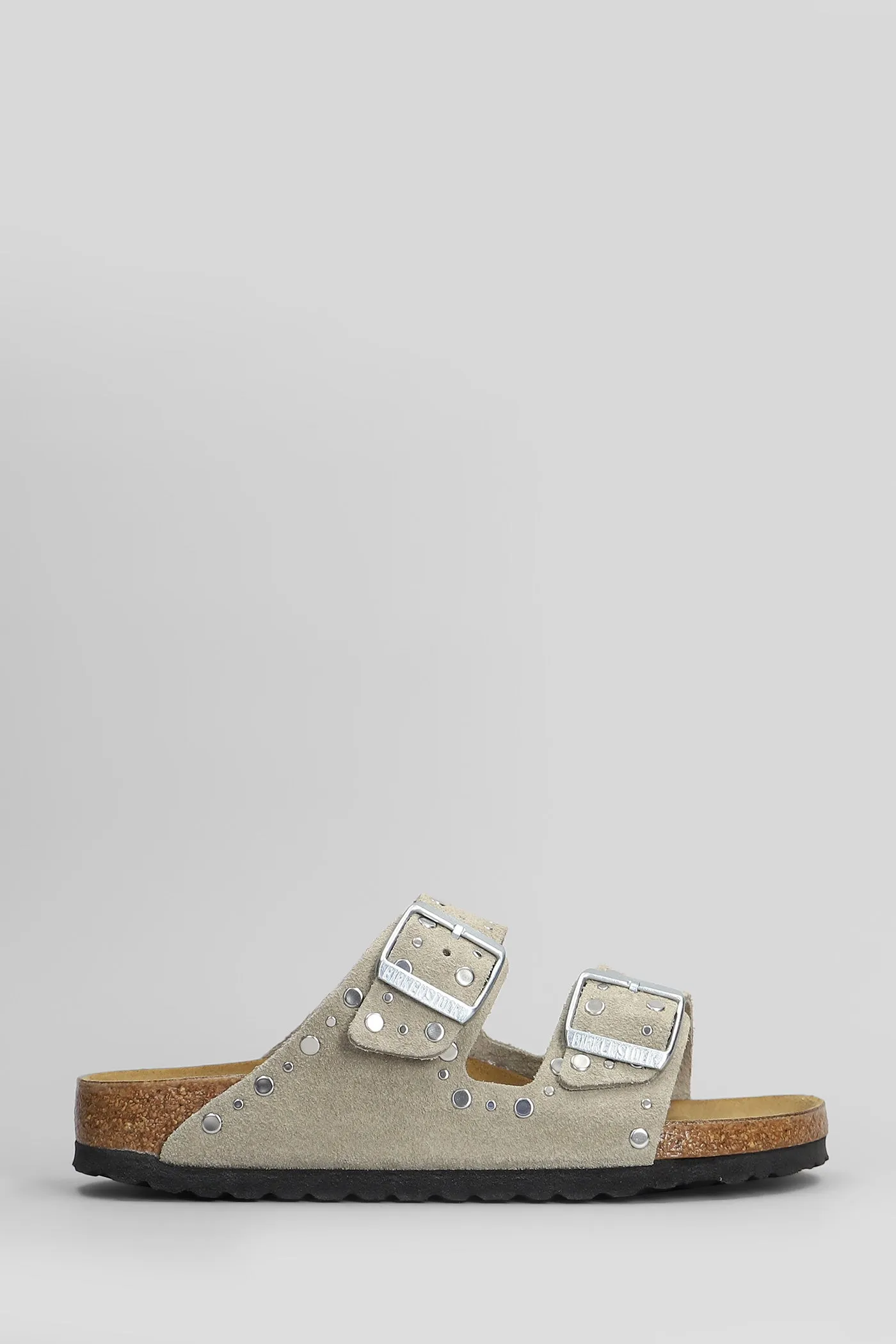 Arizona Flats in taupe suede