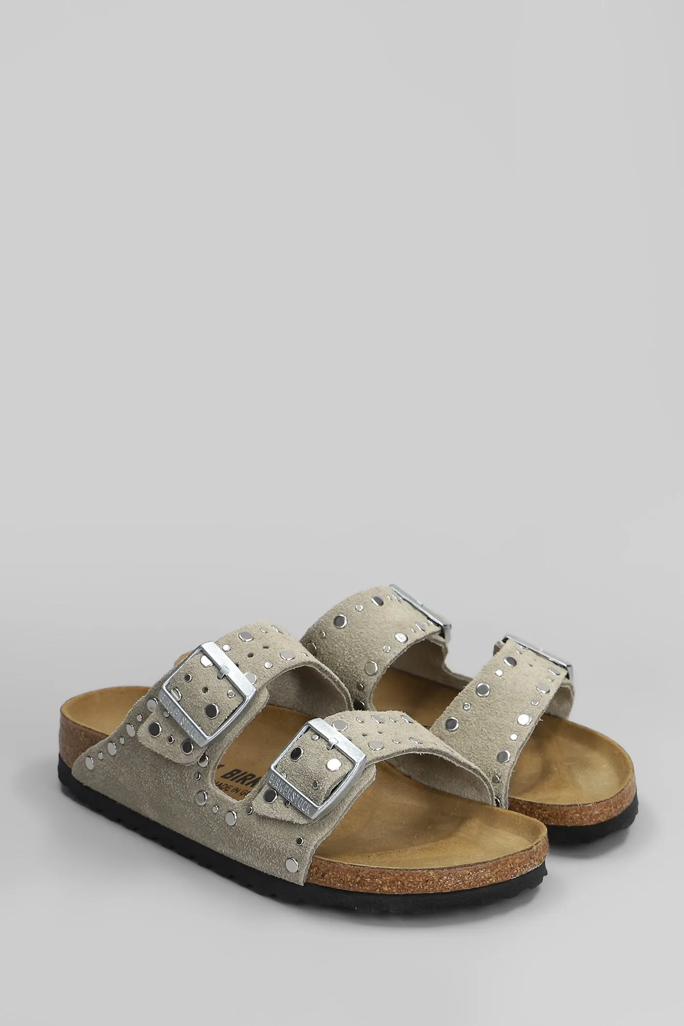 Arizona Flats in taupe suede