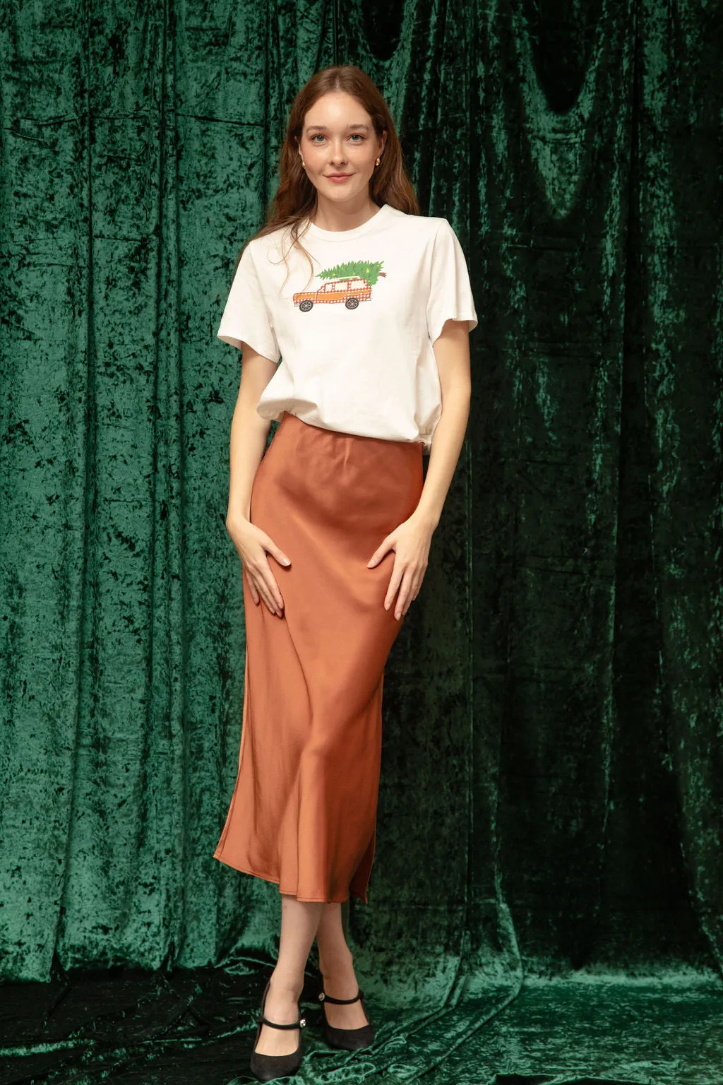 Aurora Satin Skirt