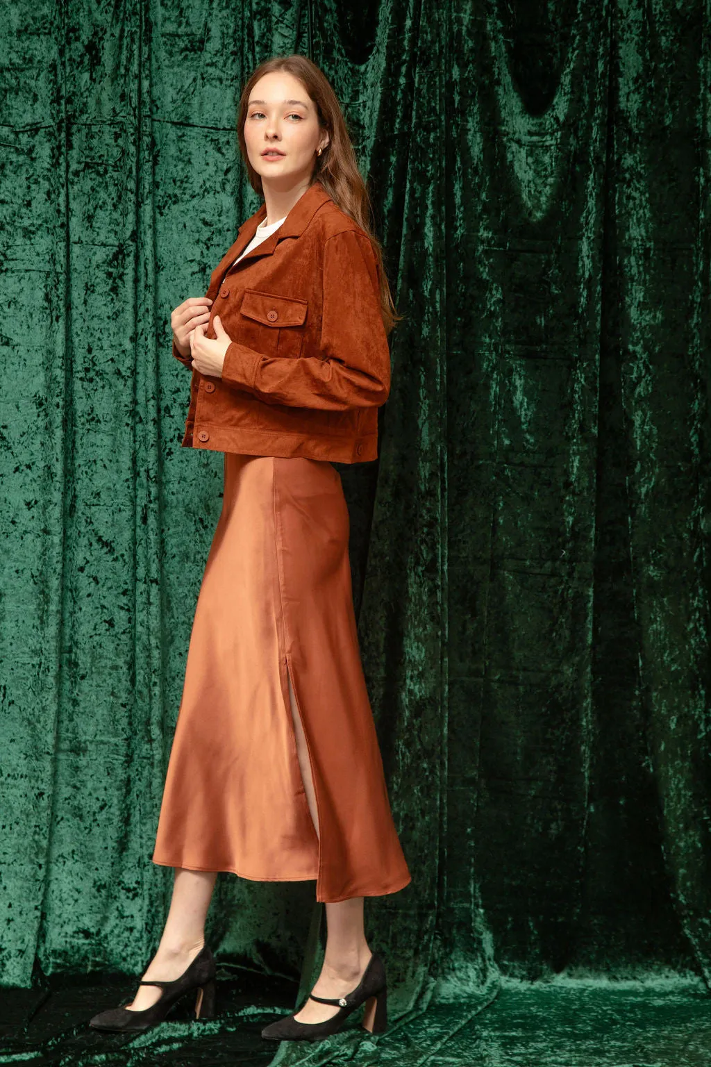 Aurora Satin Skirt