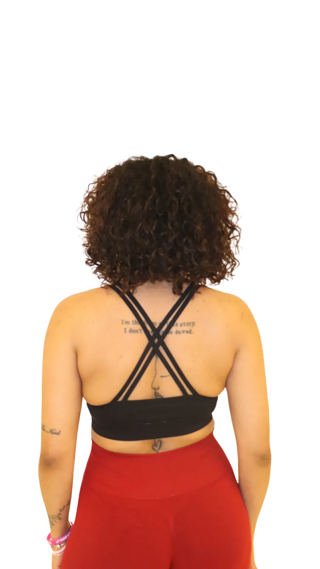 Ayanna Criss -Cross Seamless Sports Bra in Black