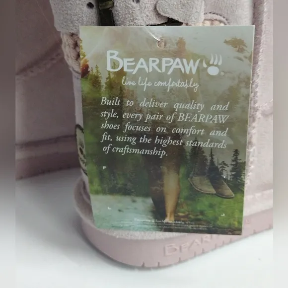 Bearpaw By UGG Youth Size 2 Boshie Pale Pink NEW!! 🔥