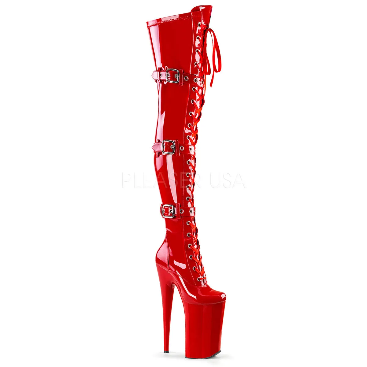 BEYOND-3028  Red Stretch Patent/Red