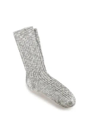 Birkenstock Cotton Slub Crew Socks for Women in Grey | 1008032
