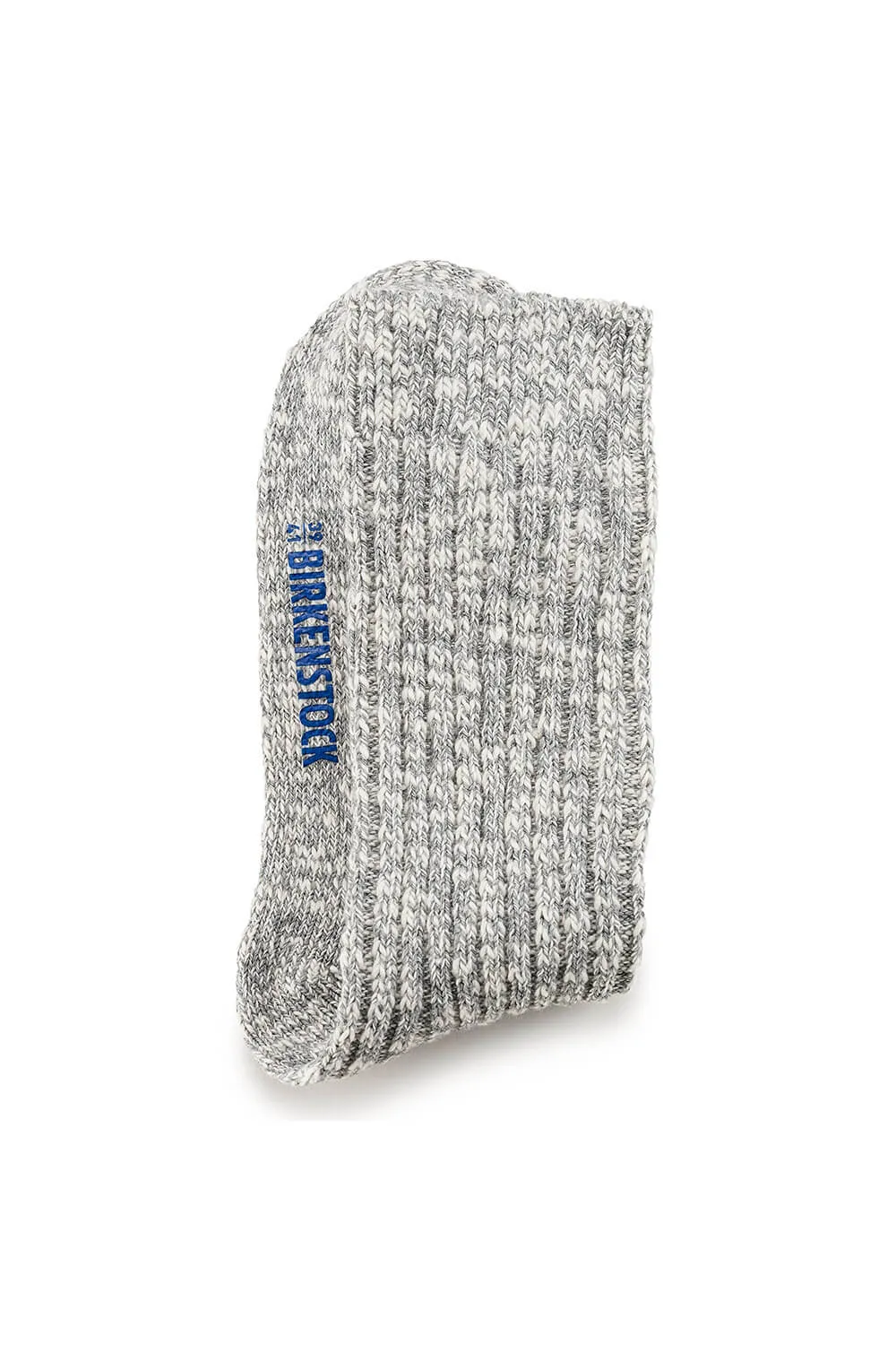 Birkenstock Cotton Slub Crew Socks for Women in Grey | 1008032