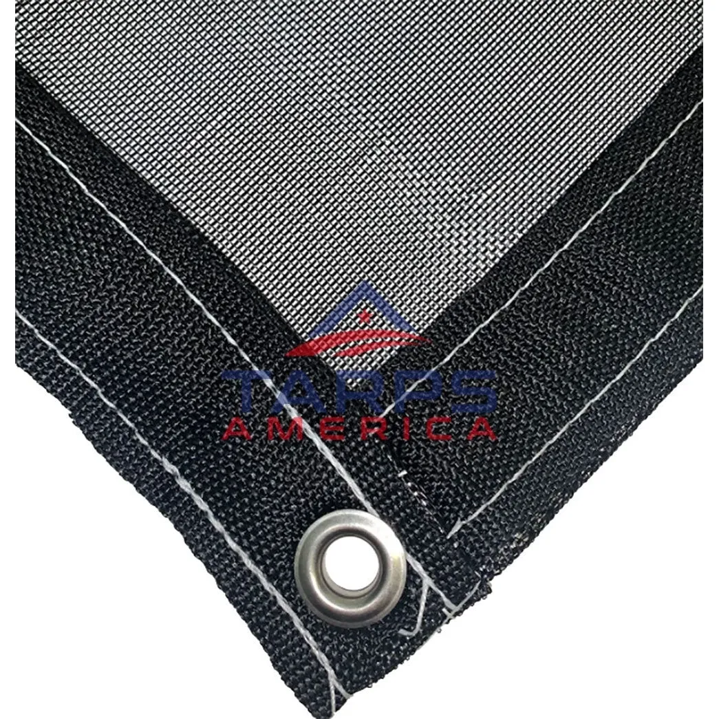 Black 63% Shade Cloth Mesh Tarp by ShadeMax®