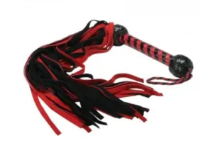 Black and Red Suede Flogger