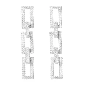 Block Link Earrings