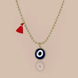 Blue Murano Evil Eye Necklace Small