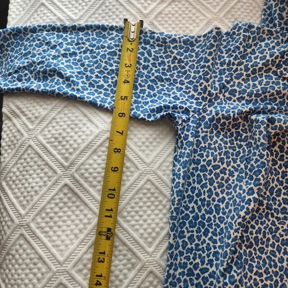 Blue Patterned Women's Dress