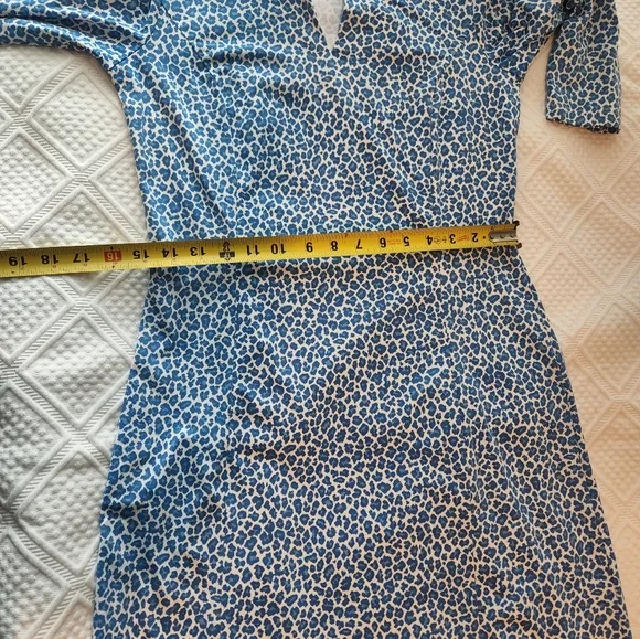 Blue Patterned Women's Dress