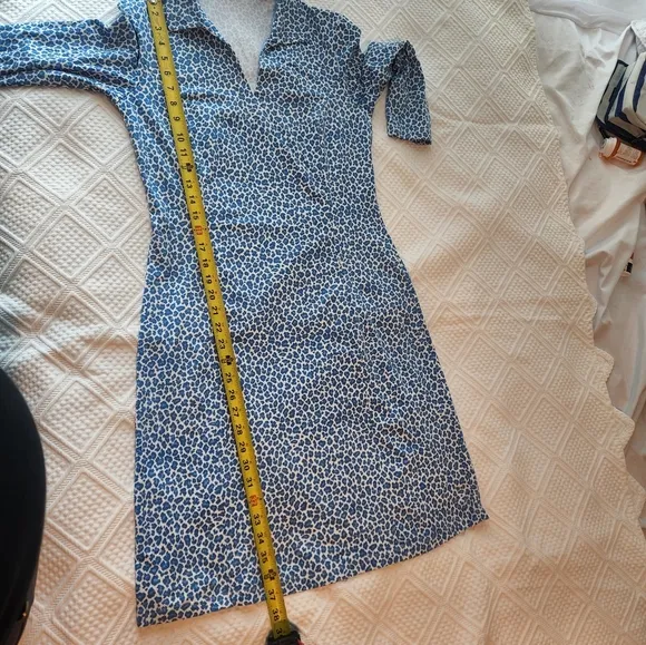 Blue Patterned Women's Dress
