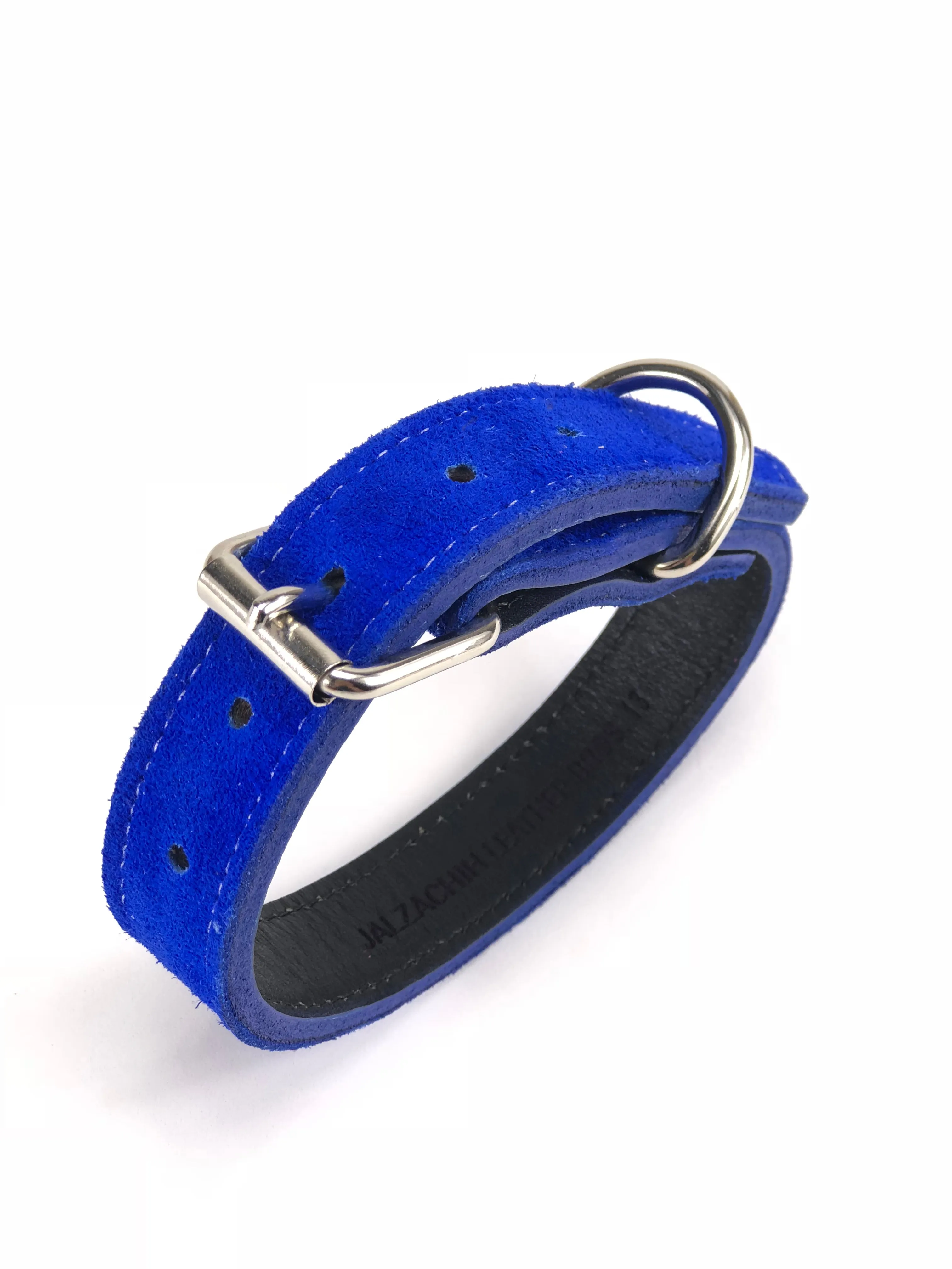 Blue Suede Dog Collar DC126