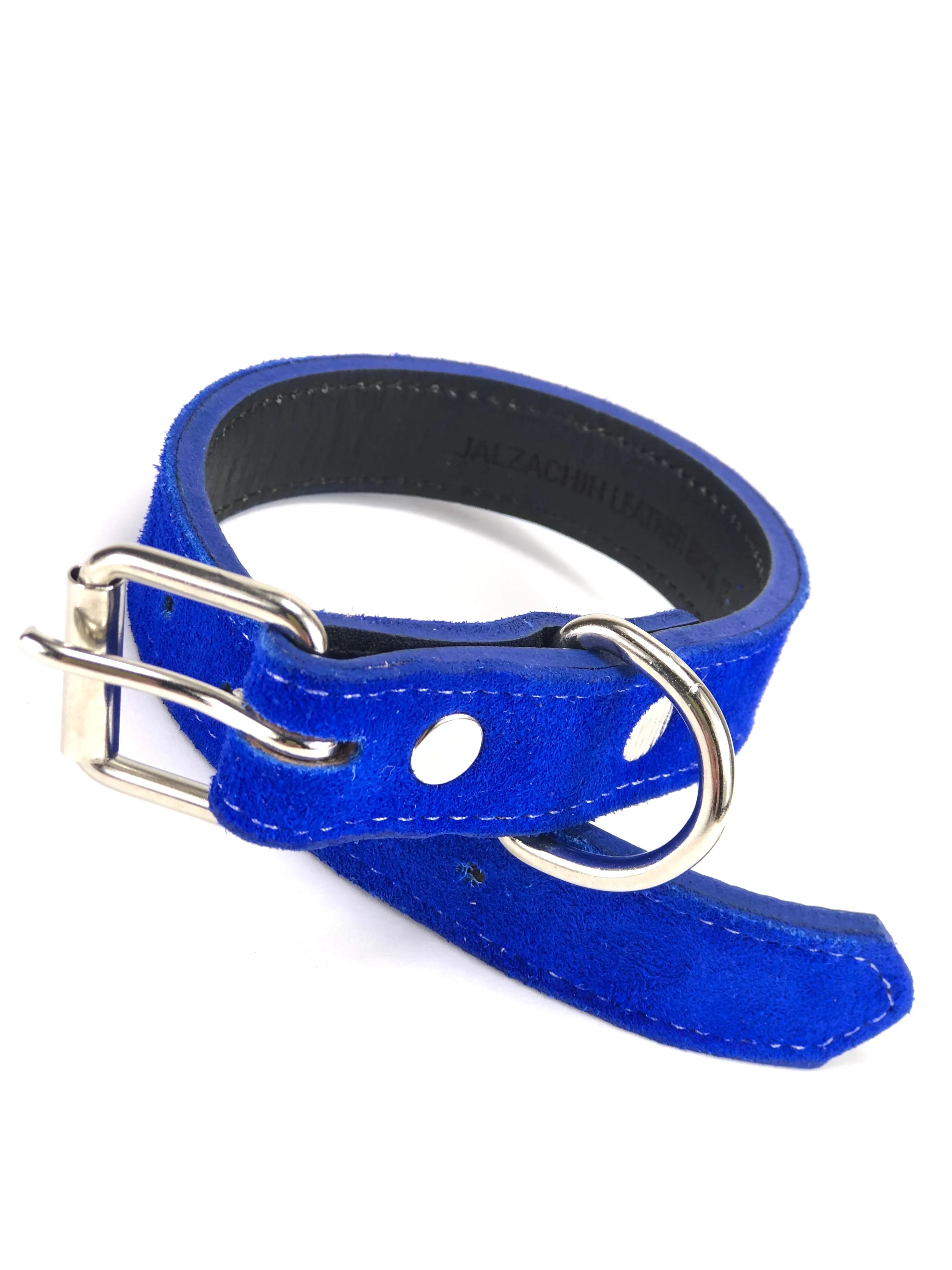 Blue Suede Dog Collar DC126