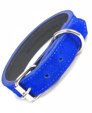 Blue Suede Dog Collar DC126