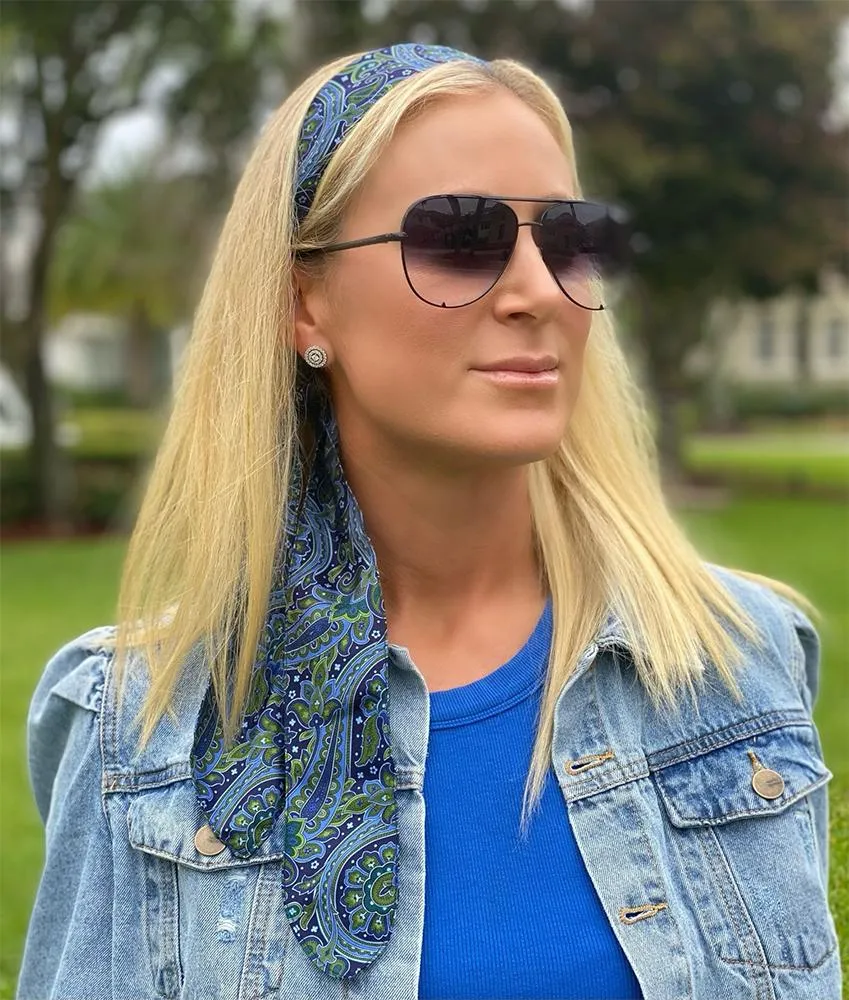 Blueberry Ledge - Hair Scarf