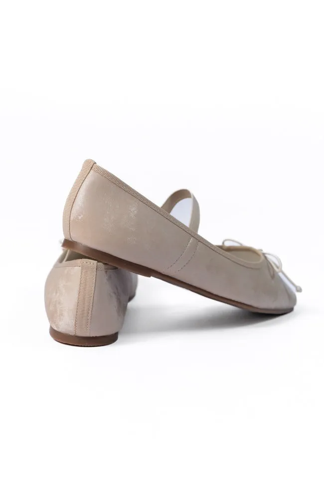 Brayden Beige Ballet Flats SALE