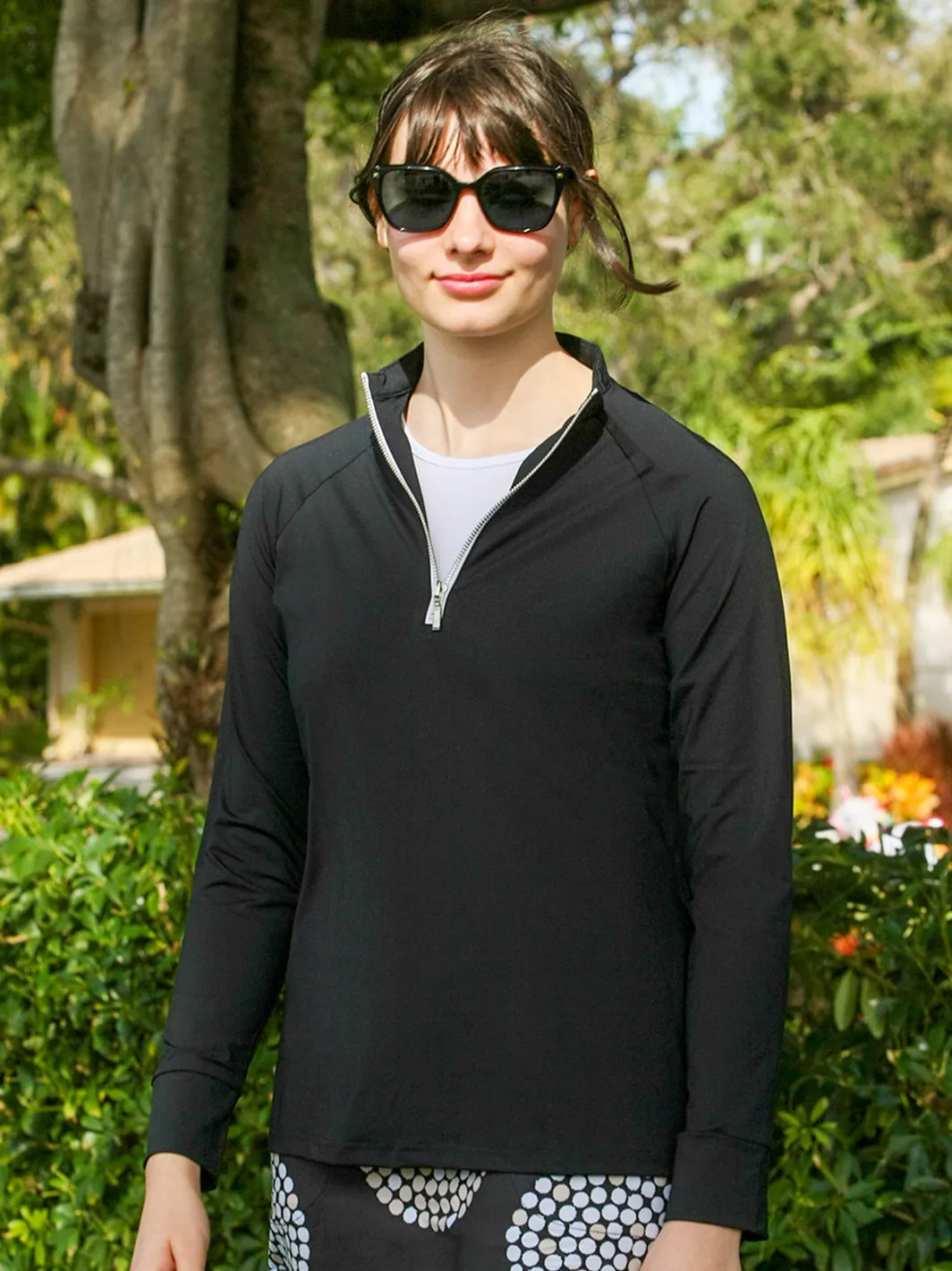 Briley Half Zip Pullover Black