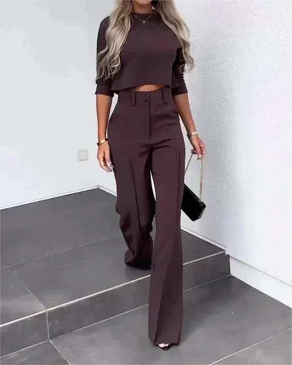 BRITTANY - STYLISH AUTUMN TWO-PIECE SET