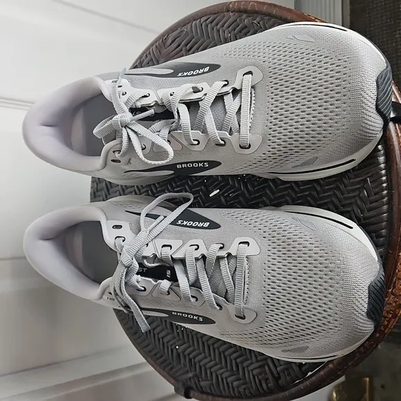 Brooks Ghost 15 Shoes Mens Size 14 Gray Sneakers Running Athletic Gym Jogging