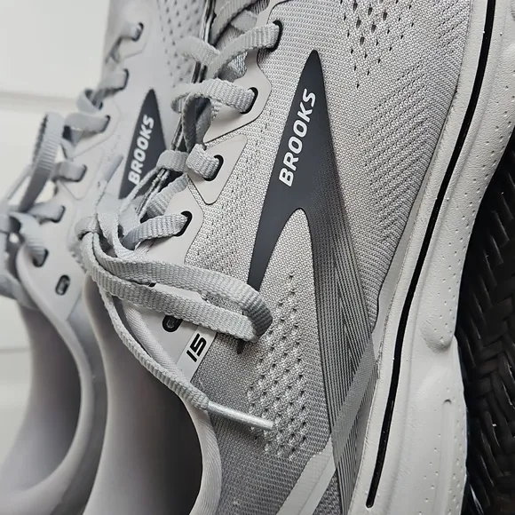 Brooks Ghost 15 Shoes Mens Size 14 Gray Sneakers Running Athletic Gym Jogging