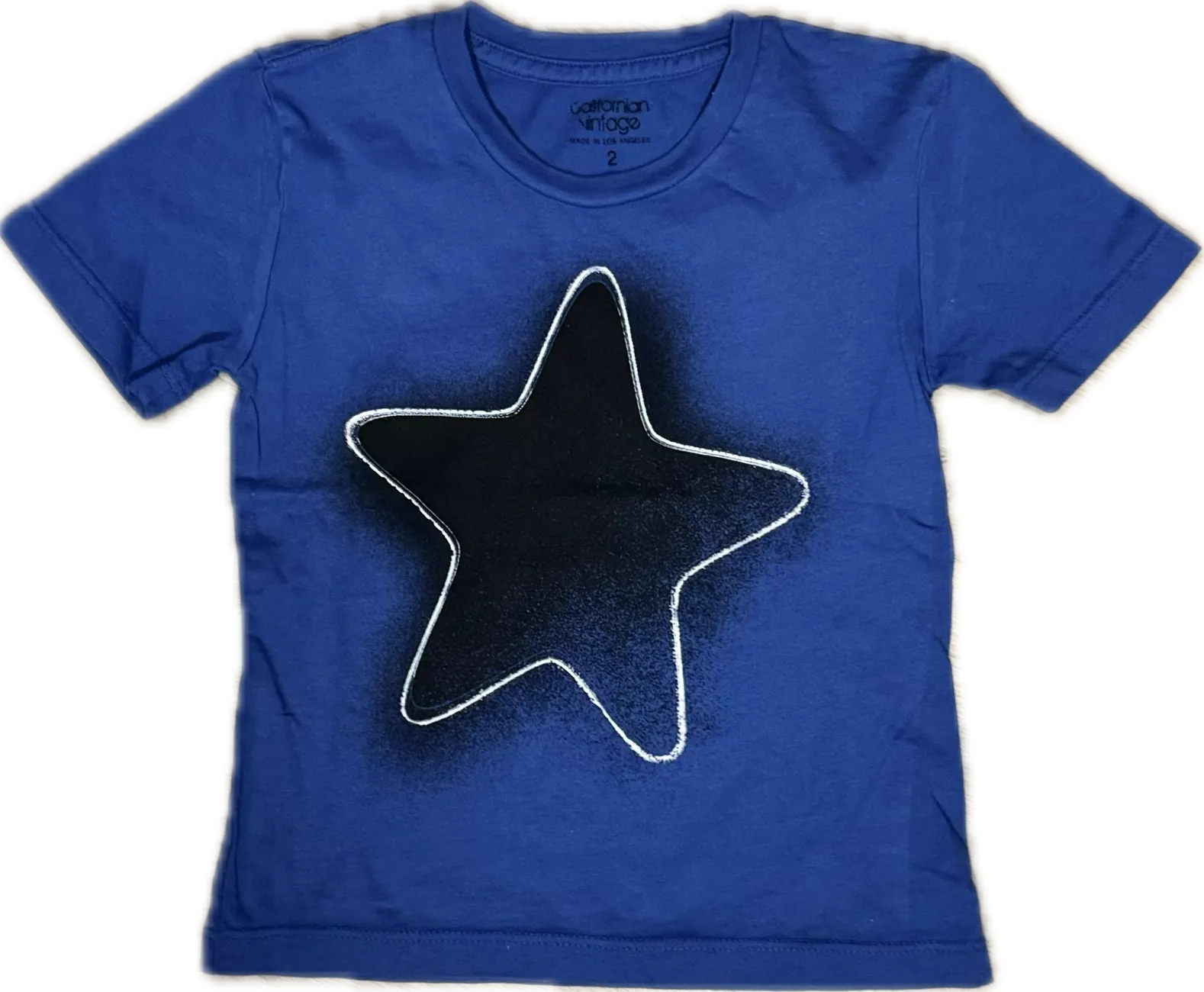 CALIFORNIAN VINTAGE- One Star T-Shirt (Blue)