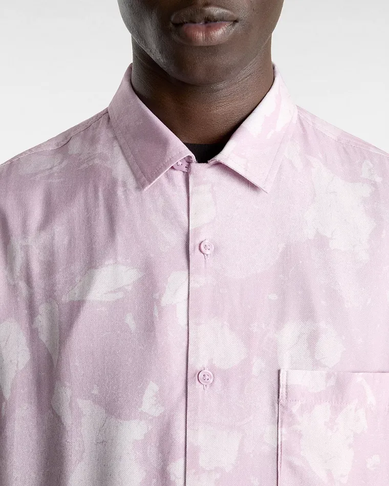 CAMP LOOSE COLLAR SS WOVEN - LAVENDER MIST SALE
