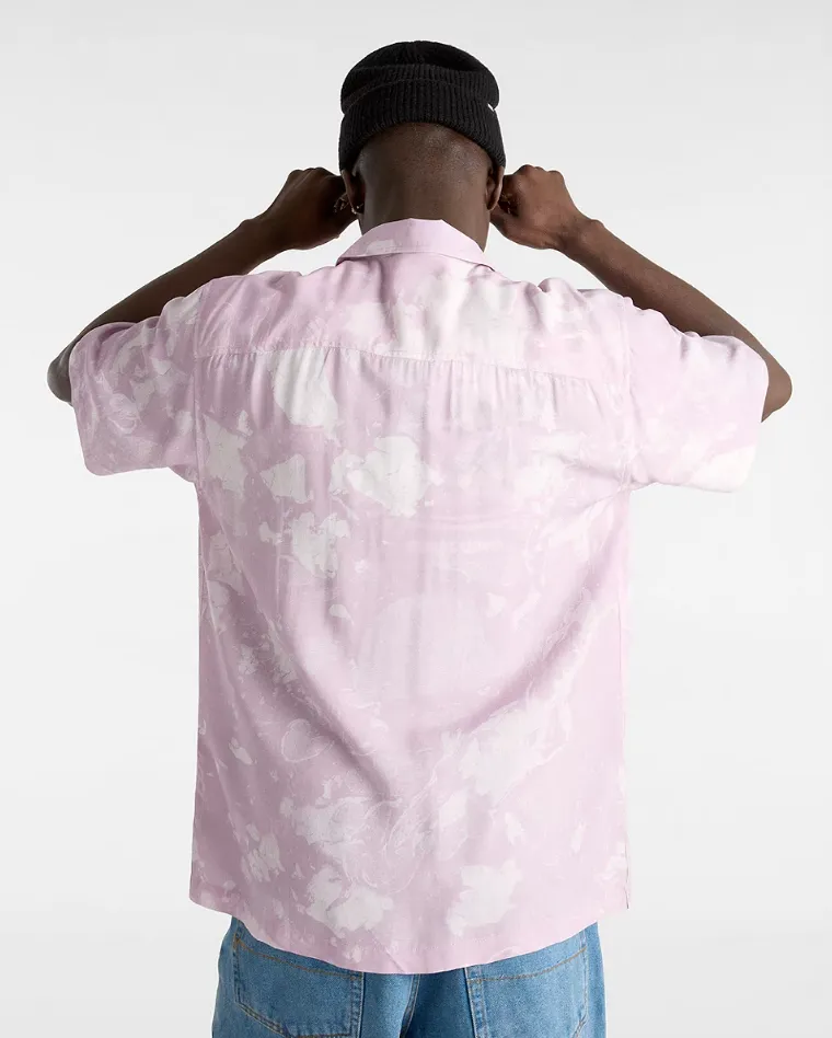 CAMP LOOSE COLLAR SS WOVEN - LAVENDER MIST SALE