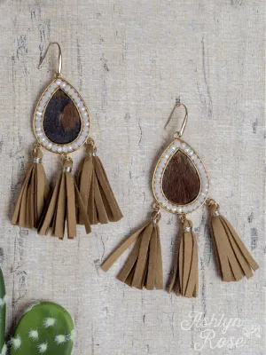 Cattle & Fringe Dangle Earrings