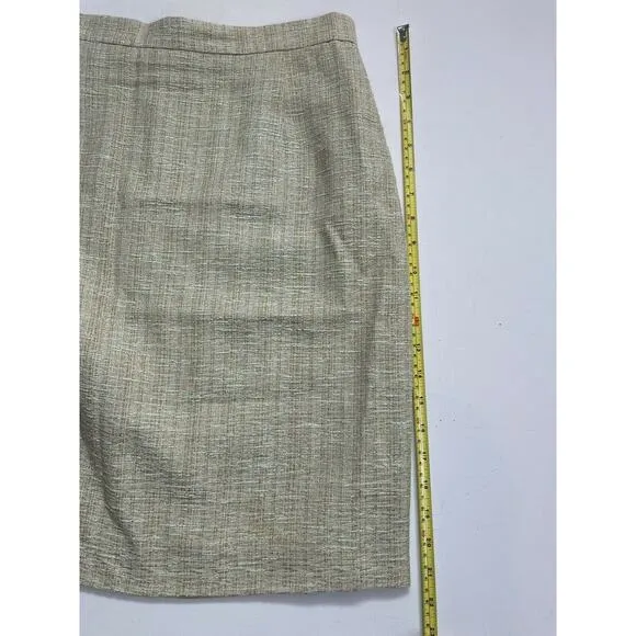 cheap and chic Moschino Vintage yellow green textured pencil skirt Size 12