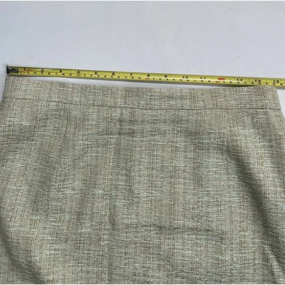 cheap and chic Moschino Vintage yellow green textured pencil skirt Size 12