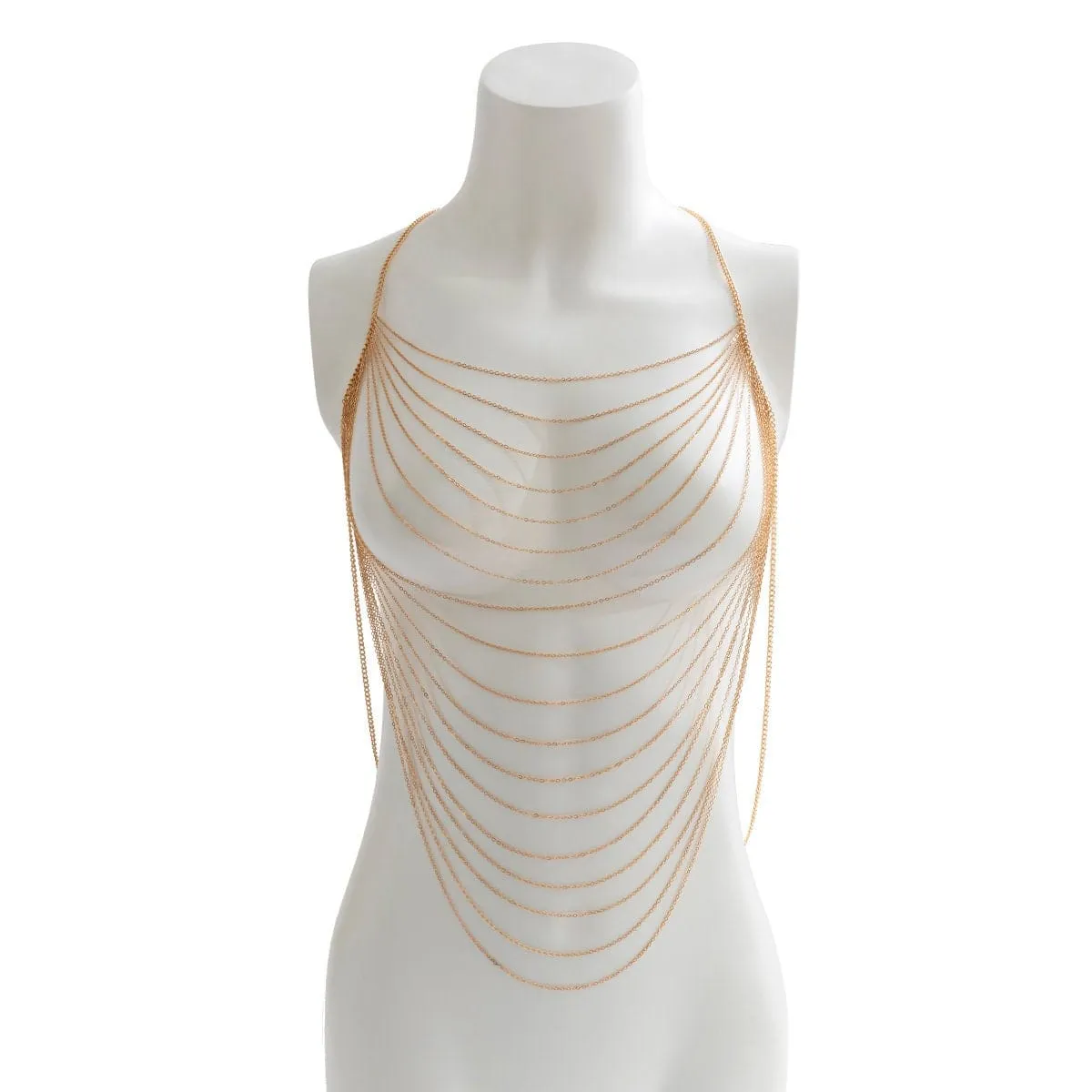 Chic Hollow Backless Cable Chain Tank Top