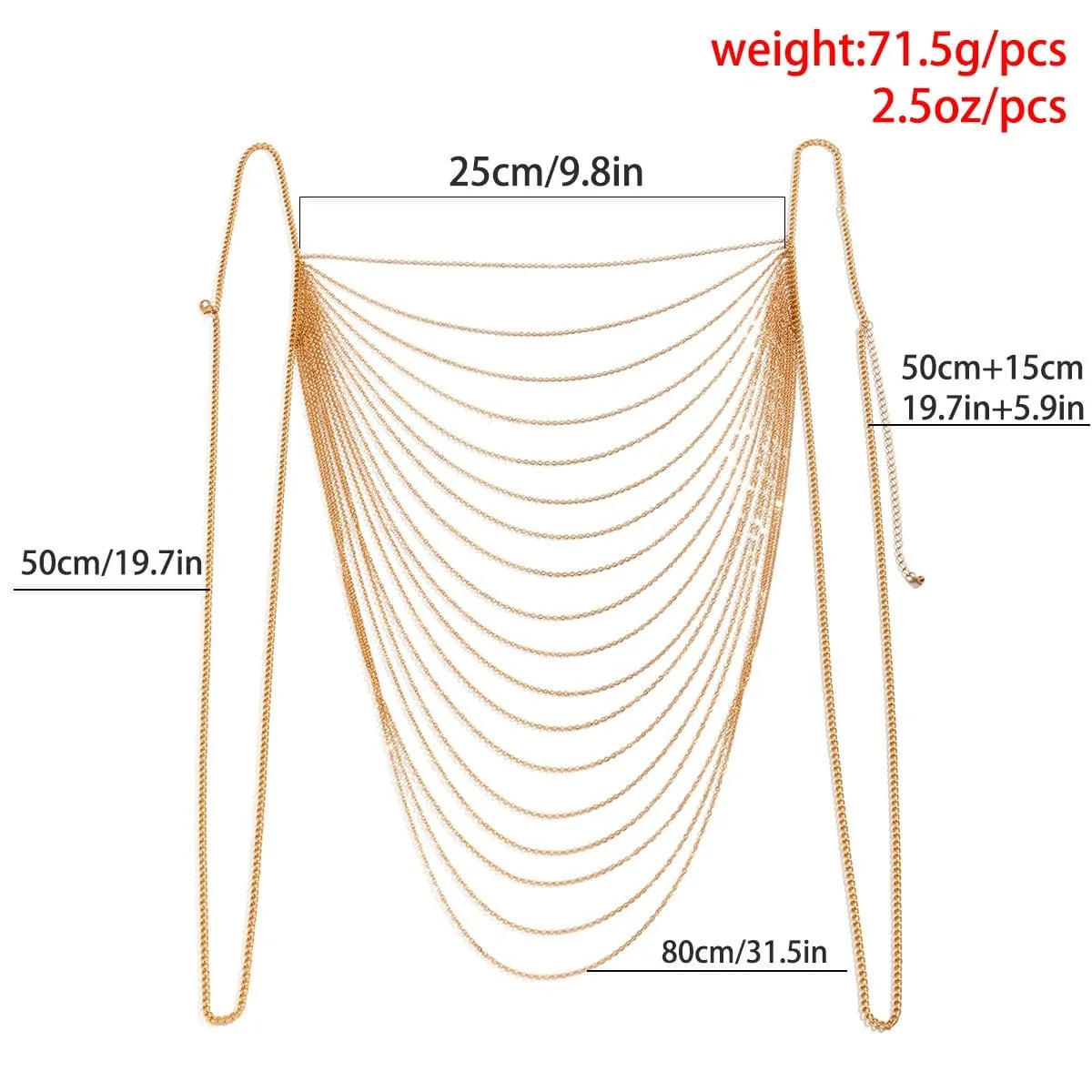 Chic Hollow Backless Cable Chain Tank Top