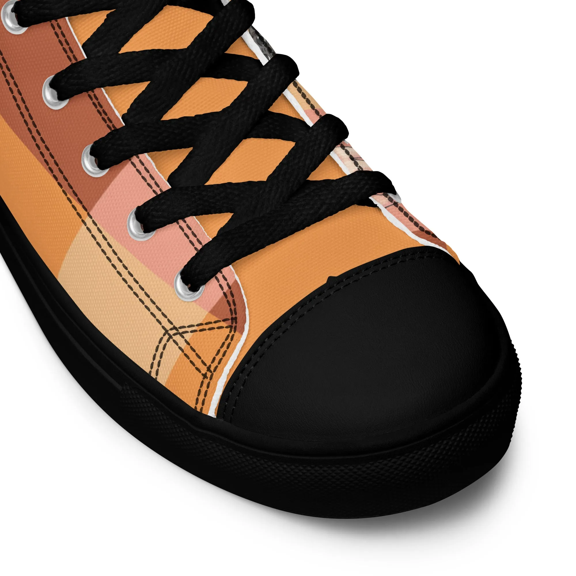 Chic Pug Print Women's High-Top Sneakers