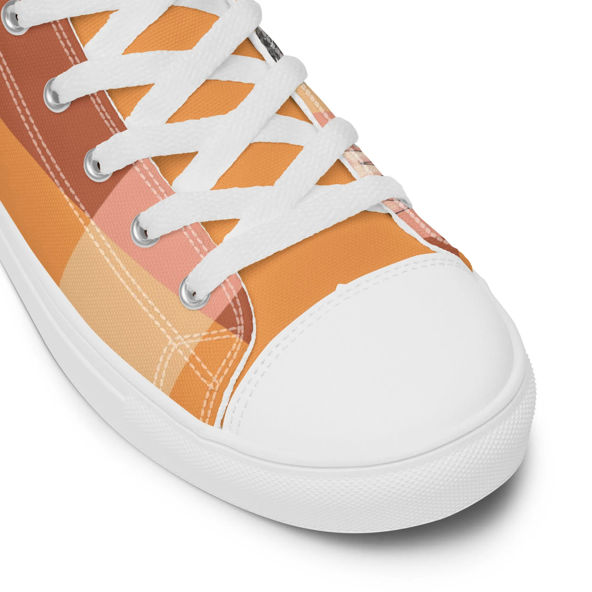 Chic Pug Print Women's High-Top Sneakers