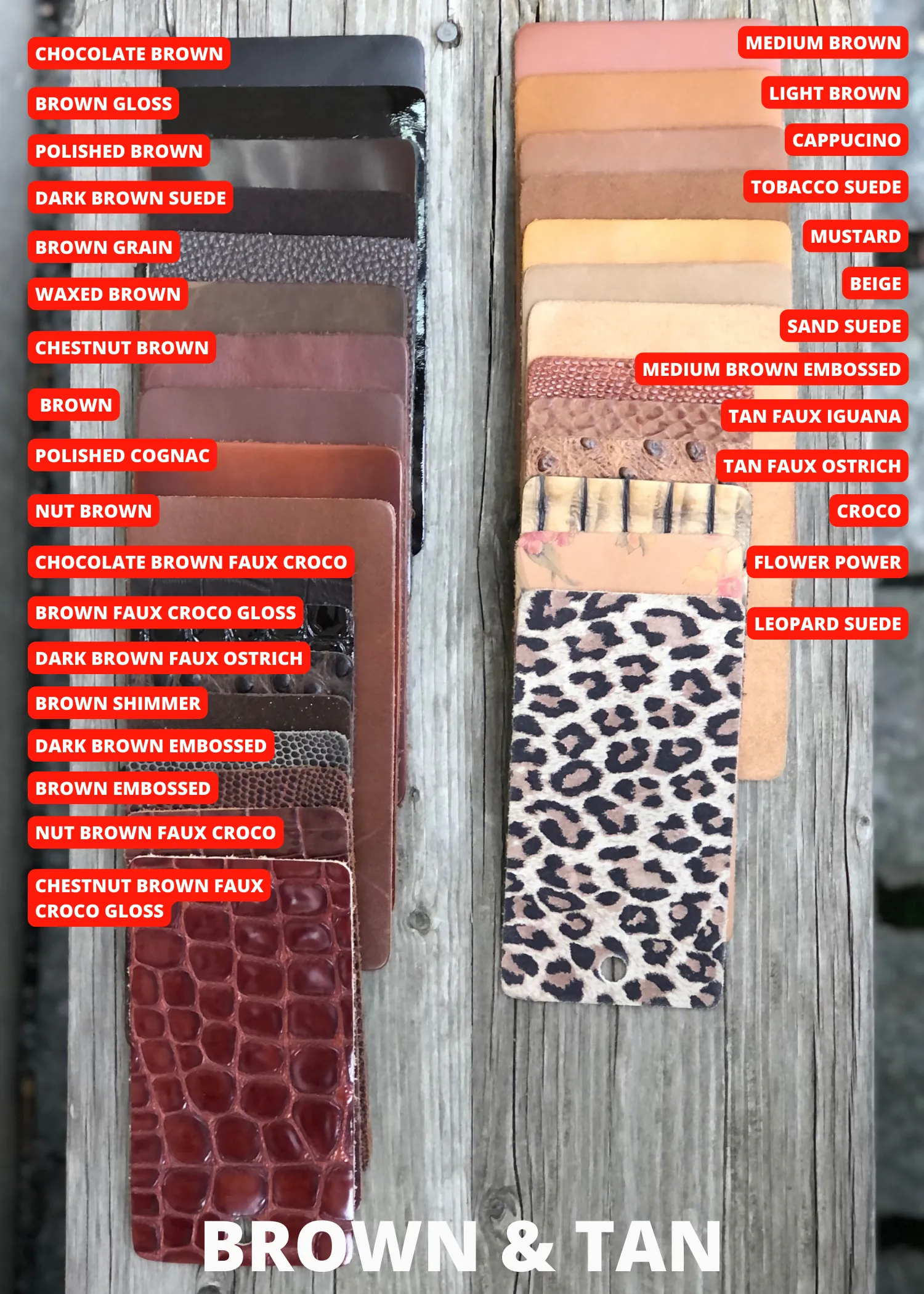 Chocolate Brown Croco